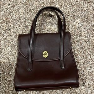 Coach brown leather purse